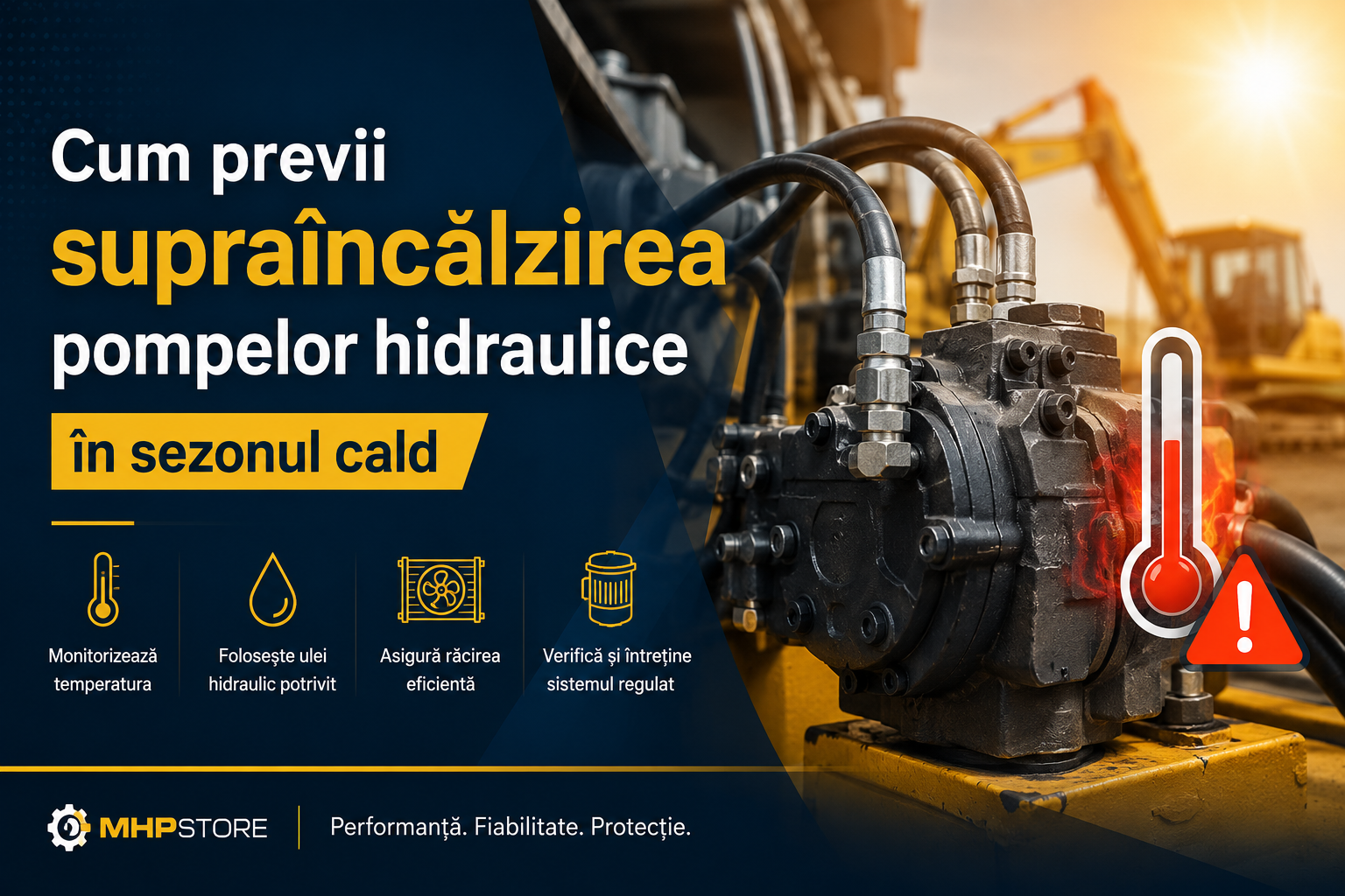 Cum previi supraîncălzirea pompelor hidraulice în sezonul cald