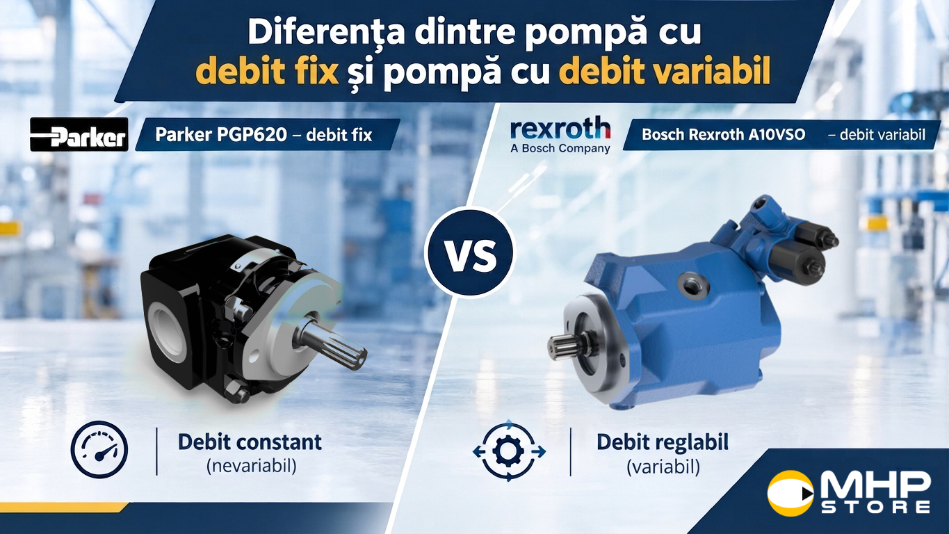 Diferența dintre pompă cu debit fix și pompă cu debit variabil