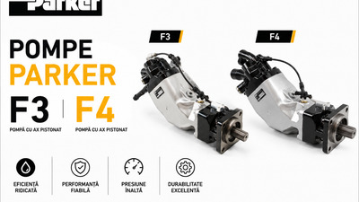 Pompe Parker F3 și F4 — Prima Pompă Hidraulică din Lume care se Decupleazază din Mers