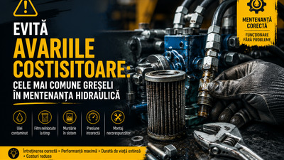 Evită Avariile Costisitoare: Cele Mai Comune Greșeli în Mentenanța Hidraulică