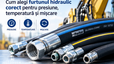 Cum alegi furtunul hidraulic corect pentru presiune, temperatură și mișcare