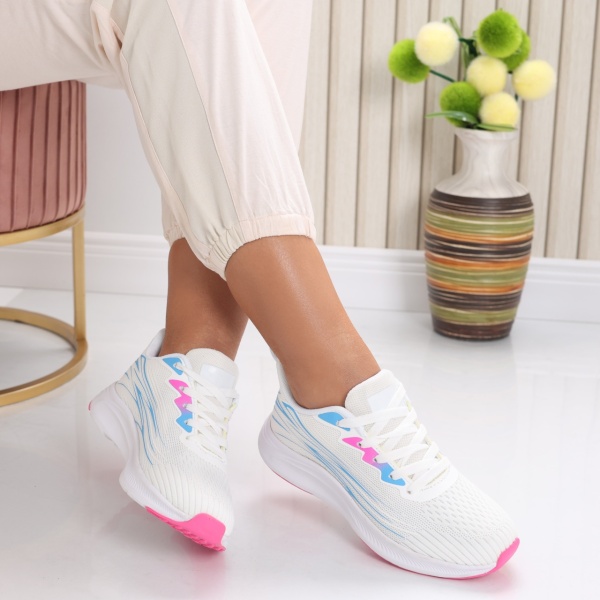 Inna Women's White Textile Trainers