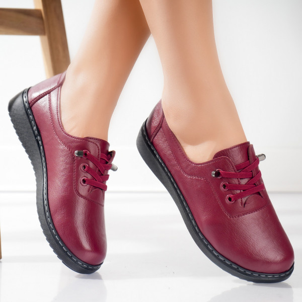 Дамски ежедневни обувки Bordo от екологична кожа и платно