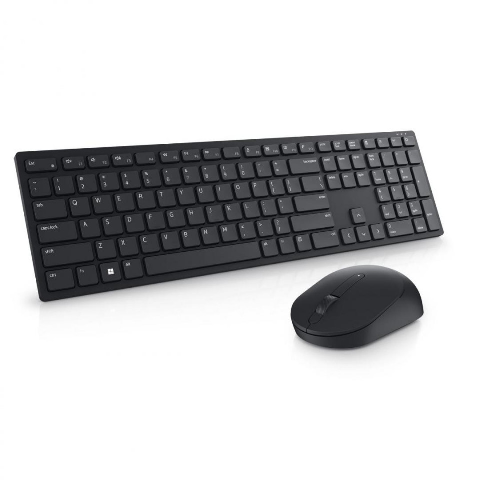 Kit tastatura + mouse wireless Dell KM5221W, retail box, US International layout,negru