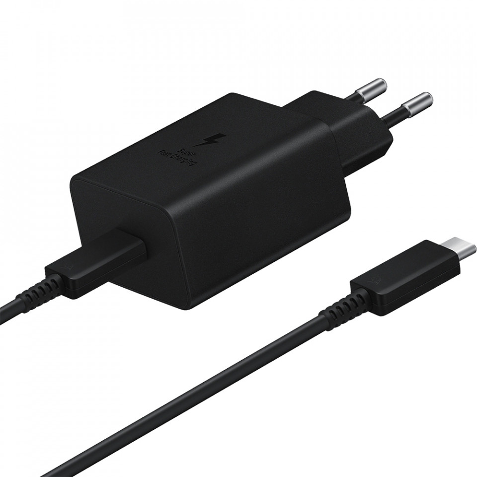 Incarcator Priza Foarte Rapid 45W + Cablu USB Type C Negru