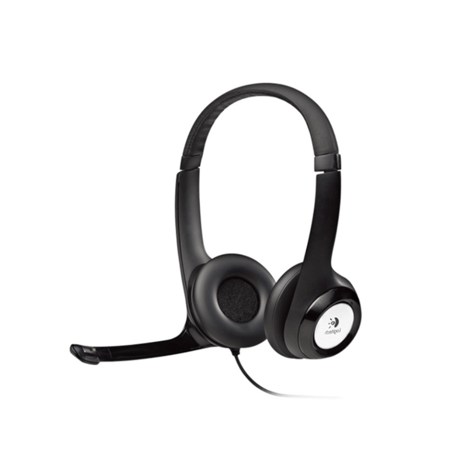 Casti Logitech H390 cu microfon, negru