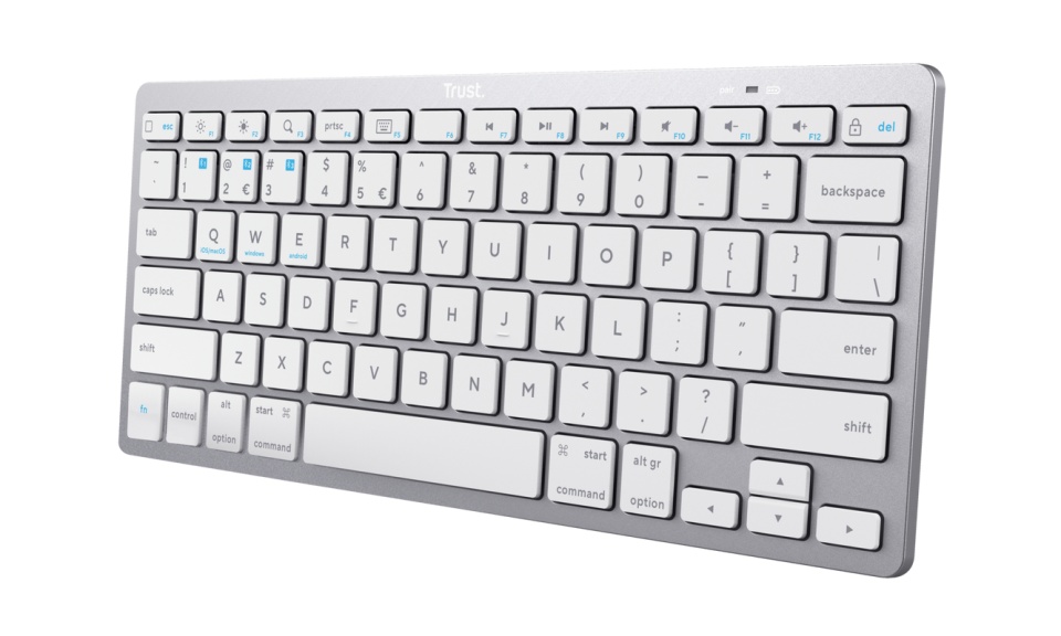 Tastatura Trust Wireless, alb