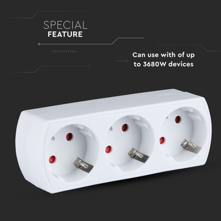 ADAPTOR 3 PRIZE 3X16A MAX 3680W - Img 6