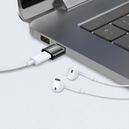 Adaptor Joyroom de la USB tip C (mama) la USB (tata) negru (S-H152 negru) - Img 6