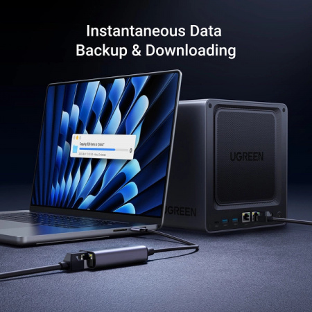 Adaptor Ugreen CM648 USB-C la RJ45 Ethernet 2.5G - gri - Img 7
