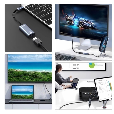 Adaptor Wozinsky WACH-01 USB-C - HDMI 4K 60Hz - Negru - Img 8