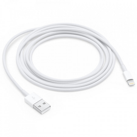 APPLE Cablu incarcare si date cu lungime 2 metrii de la Lightning IOS catre USB normal Type-A - MD81