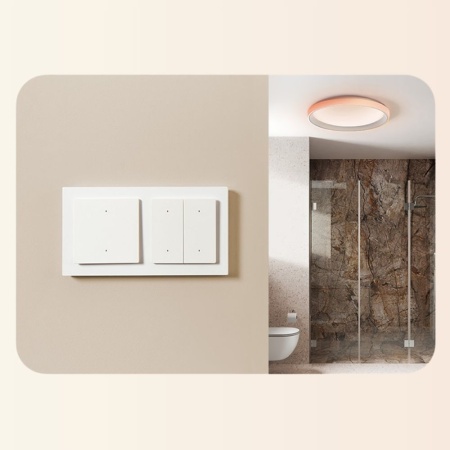 Aqara Light Switch H2 EU 2 channel / 4 buttons smart Zigbee + Thread wall switch - Img 3