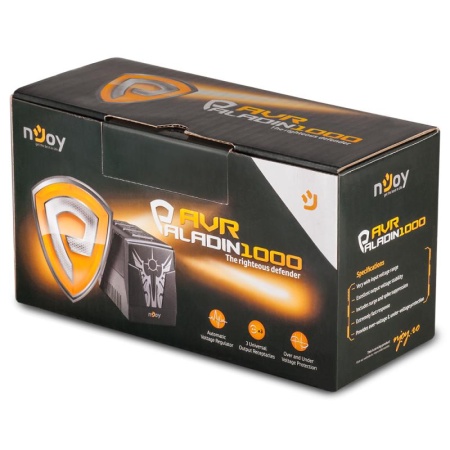 AVR nJoy Paladin 1000, 1000VA/500W, 3 Prize Universale, Protectie la Supra si Sub Voltaje - Img 9