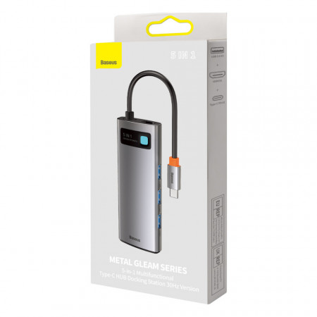 Baseus Hub Adaptor 5in1 USB-C la 3x USB 3.0 + HDMI + USB-C PD - Img 7