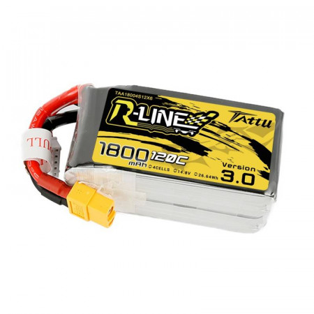 Baterie Tattu R-Line Versiunea 3.0 1800mAh 14,8V 120C 4S1P XT60 - Img 3