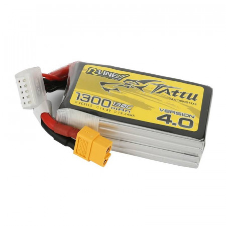 Baterie Tattu R-Line Versiunea 4.0 1300mAh 14,8V 130C 4S1P XT60 - Img 2
