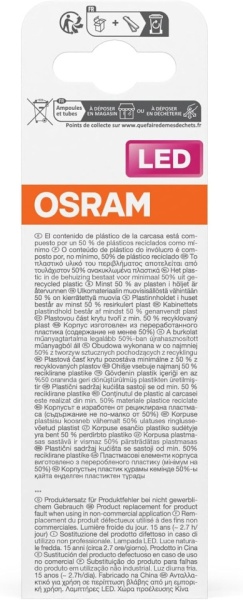 Bec LED OSRAM Star Stick Tubular B11 10W, Lumină Albă Rece (Cool Daylight), Finisaj Mat, Fără Mercur - Img 8