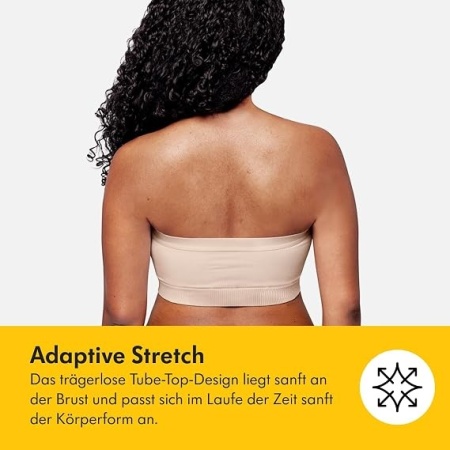 Bustieră pentru Pompare Mâini Libere Medela Hands-Free Pumping Bustier, Tehnologie Adaptive Stretch pentru Confort și Flux Optim de Lapte, Fără Cusături Deranjante, Compatibilă cu Pompe Electrice Duble și Simple, 93% Nailon / 7% Elastan - Img 5