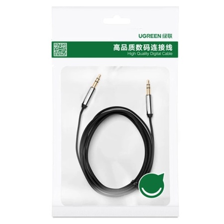Cablu audio Ugreen AV119 10737 mini jack 3.5mm / mini jack 3.5mm 5m - negru - Img 2