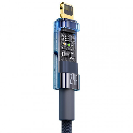 Cablu Baseus Explorer Series USB - Cablu Lightning 2,4A 1 m albastru (CATS000403) - Img 2