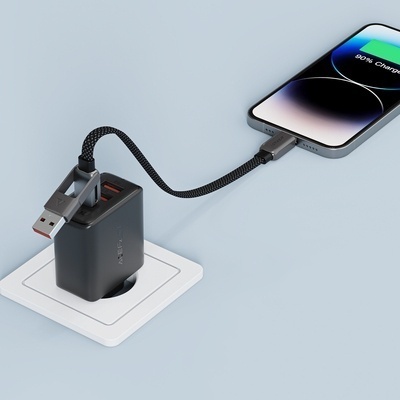 Cablu Date si Incarcare USB-C / USB-A - USB-C Acefast C13-04, 60W, 1.2m, Negru - Img 9