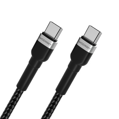 Cablu Date si Incarcare USB-C - USB-C WZK WNBCC2, 65W, 2m, Negru - Img 7