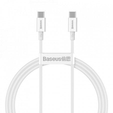 Cablu de date Baseus Superior USB Type C - USB Type C Quick Charge / Power Delivery / FCP 100W 5A 20V 1m white (CATYS-B02)