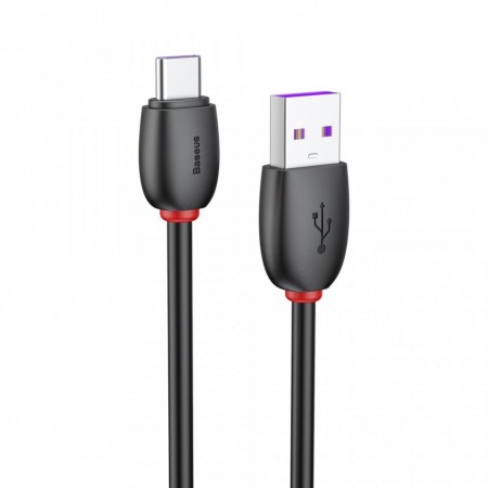 Cablu de date si incarcare , Baseus Purple Ring HW Quick Charger Usb la USB Type C 40W 1m Black - Img 5