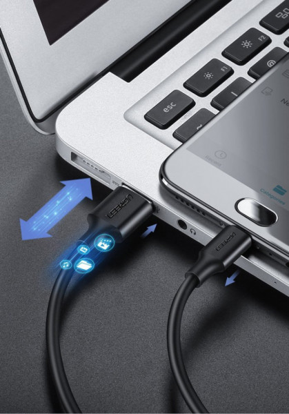 Cablu de date UGREEN USB la micro USB 2A - 1m negru - Img 8
