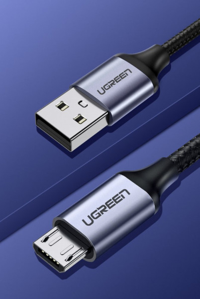 Cablu de date UGREEN USB la micro USB - 2m gri - Img 4
