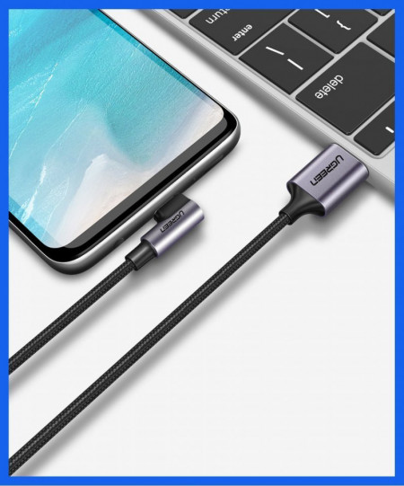 Cablu de date UGREEN USB la USB Type-C 3A - 1m gri - Img 6