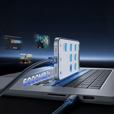 Cablu Orico USB4 Thunderbolt5 80Gbps 240W USB-C la USB-C 1.5m - Negru - Img 5