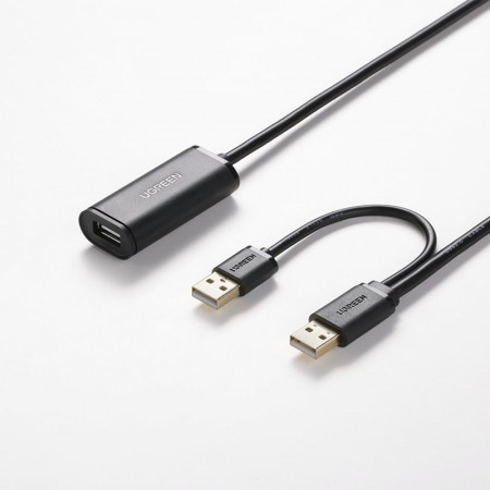 Cablu prelungitor activ Ugreen USB 2.0 5m black (US137) - Img 3
