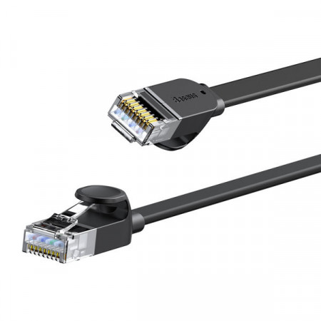 Cablu retea Baseus high Speed Six types of RJ45 Gigabit network cable (flat cable)1.5m Black - Img 5