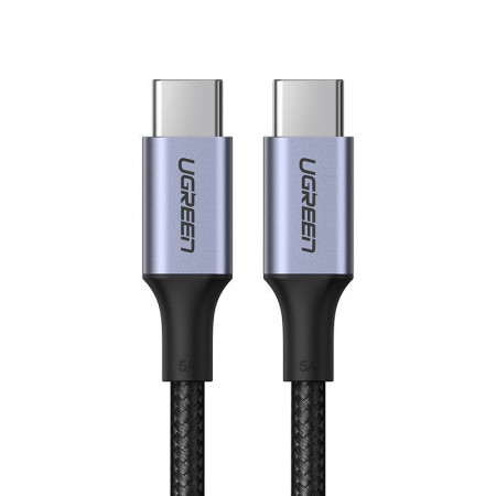 Cablu Ugreen USB Type C - USB Type C 5 A 100 W Power Delivery Quick Charge 3.0 FCP 480 Mbps 2m gray (70429 US316)