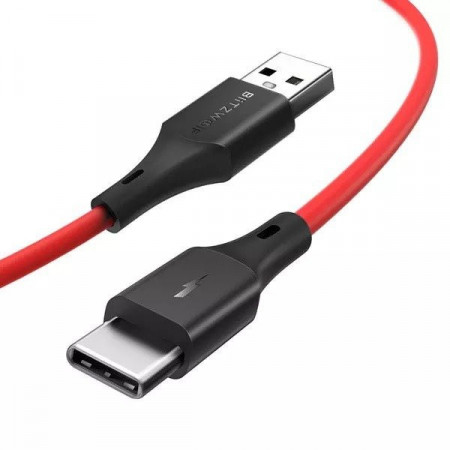 Cablu USB-C BlitzWolf BW-TC15 3A 1.8m (rosu) - Img 3
