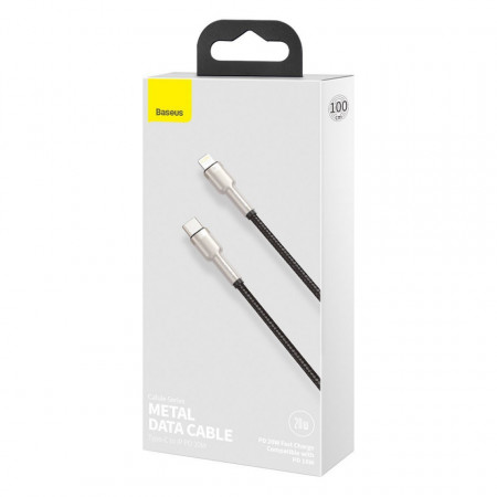 Cablu USB-C la Lightning Baseus Cafule, PD, 20W, 1m (black) - Img 5