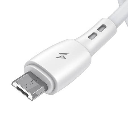 Cablu USB la Micro USB Vipfan Racing X05, 3A, 1m (alb)
