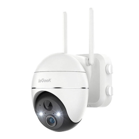 Camera WiFi wireless pentru exterior ieGeek ZS-GX1S, 3MP, alba, 5200mAh - Img 2