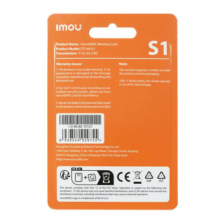Card de memorie Imou microSD (UHS-I, SDXC, 10/U3/V30, 95/38) - Img 3