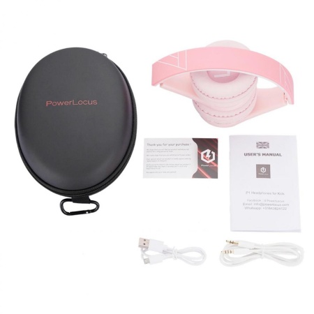 Casti pentru copii PowerLocus P1 PINK - Img 4
