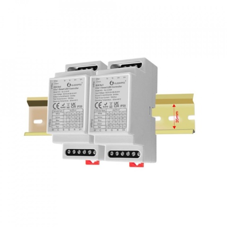 Controler LED Gledopto Zigbee Pro 5-în-1 (Zigbee+RF) 12V-54V DC, compatibil cu șină DIN - Img 2