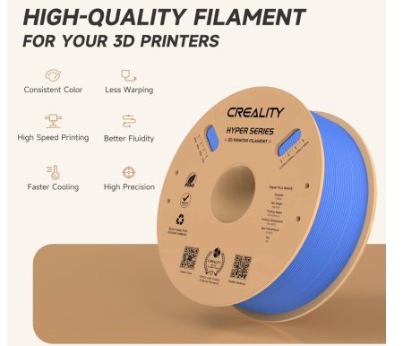 CREALITY 3D FILAMENT HYPER-PLA BLUE - Img 3