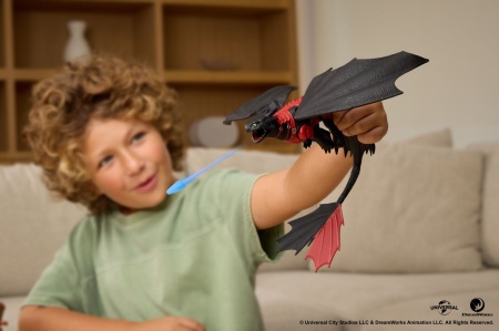 CUM SA ITI DRESEZI DRAGONUL INCERCAREA FLACARII SET DE JOACA BATALII ARZATOARE TUNUL APRINS DRAGONUL TOOTHLESS - Img 3