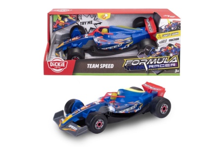 DICKIE TOYS FORMULA RACER MASINA TEAM SPEED CU LUMINI SI SUNETE SCARA 1 LA 24 - Img 3