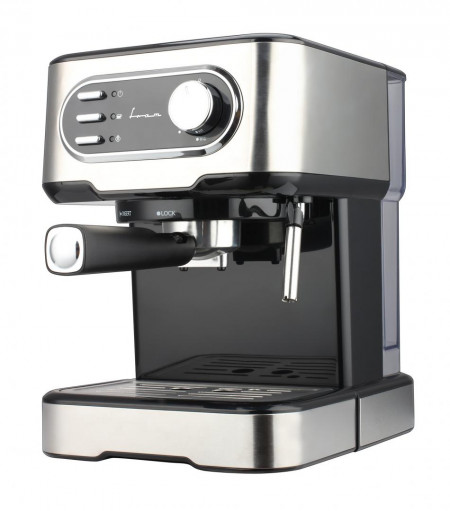 Espressor manual FRAM FEM-850BKSS, 850W, 15 bar, rezervor apa 1.5L, Argintiu - Img 2
