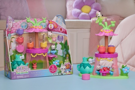 GABBYS DOLLHOUSE FAIRYLANDIA SET DE JOACA PETRECERE CU CEAI CU FIGURINE SI ACCESORII - Img 3
