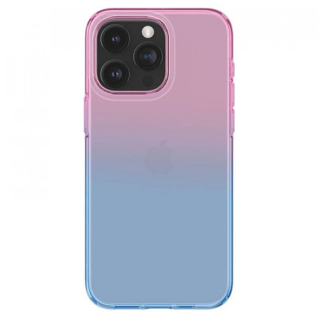 Husa Spigen Liquid Crystal pentru iPhone 15 Pro - roz si albastru - Img 2