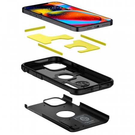 Husa Spigen Tough Armor pentru iPhone 12 / iPhone 12 Pro - neagra - Img 4